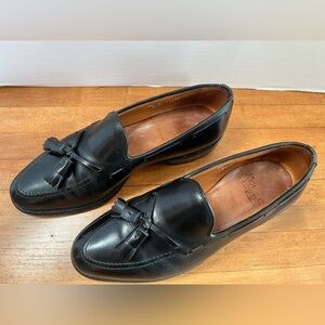 Ellen Edmonds 7 1/2 Black Leather Tassel Loafers